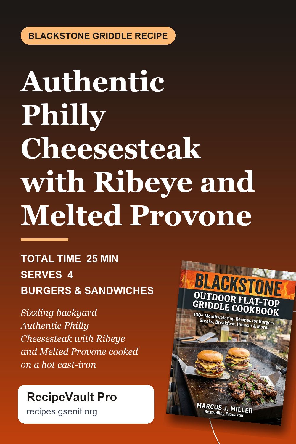 Authentic Philly Cheesesteak with Ribeye and Melted Provone