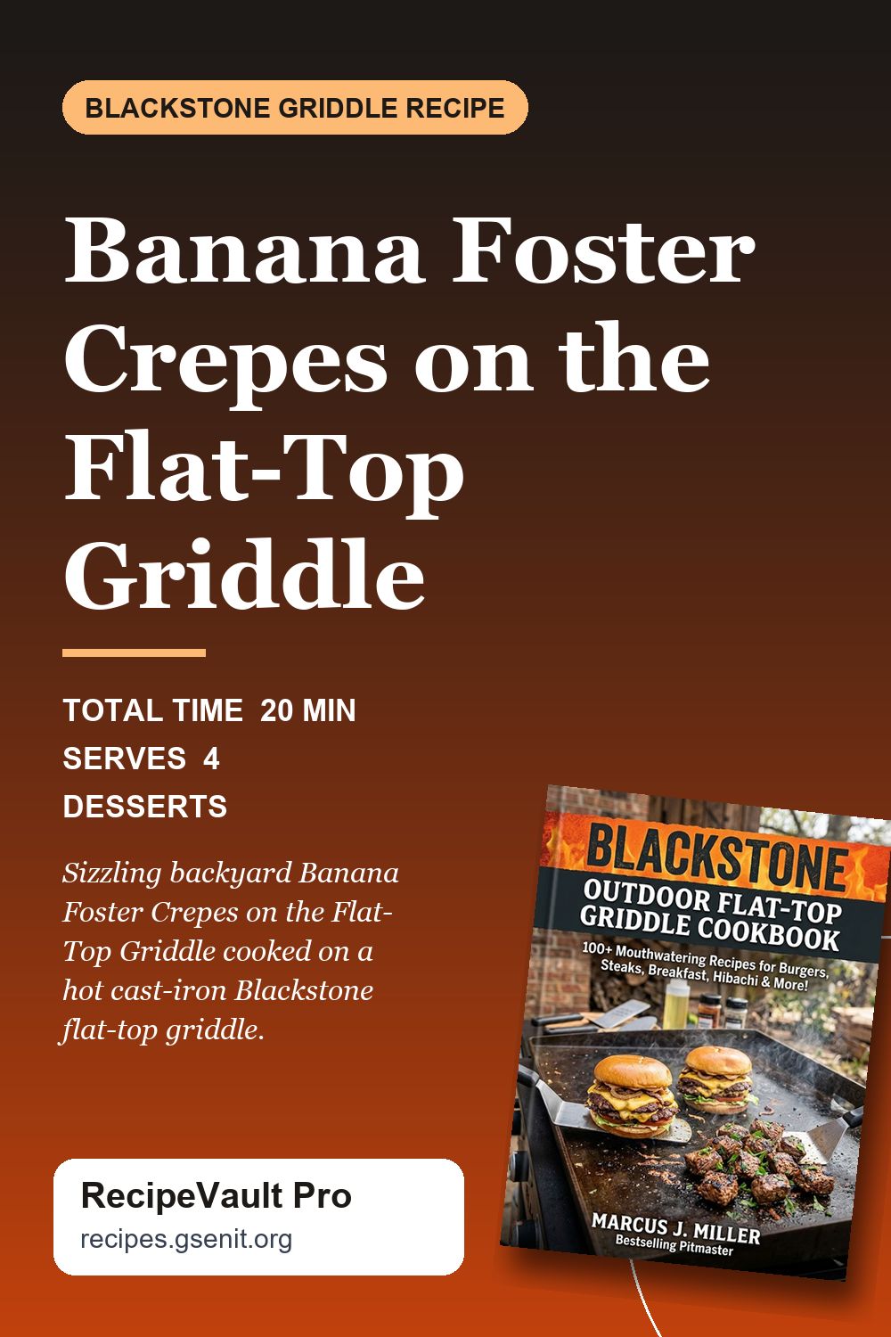 Banana Foster Crepes on the Flat-Top Griddle