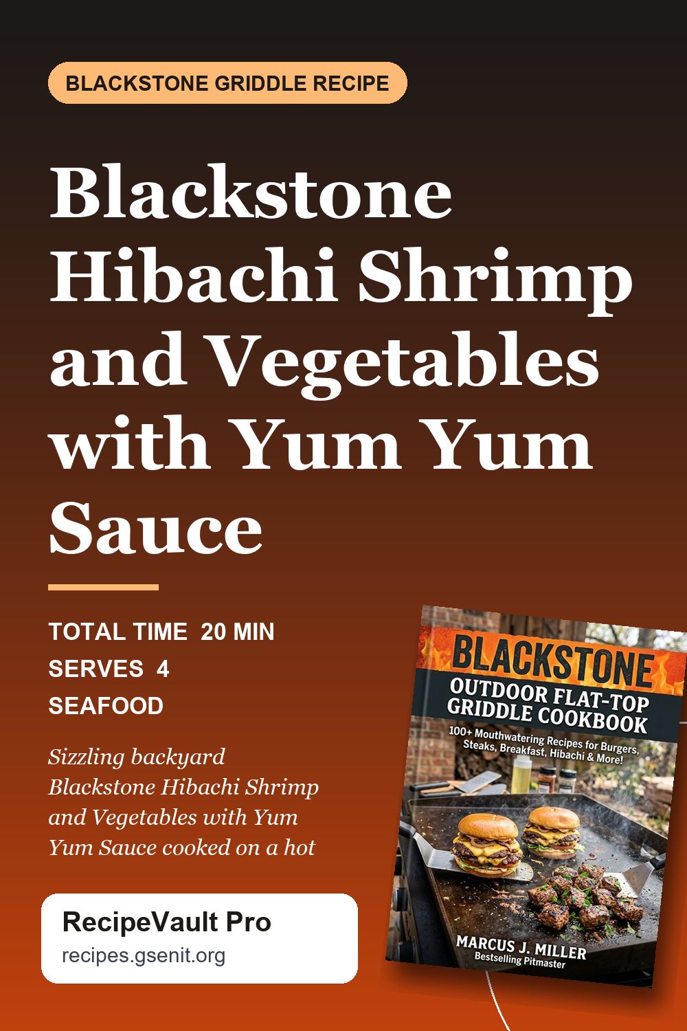 Blackstone Hibachi Shrimp and Vegetables with Yum Yum Sauce