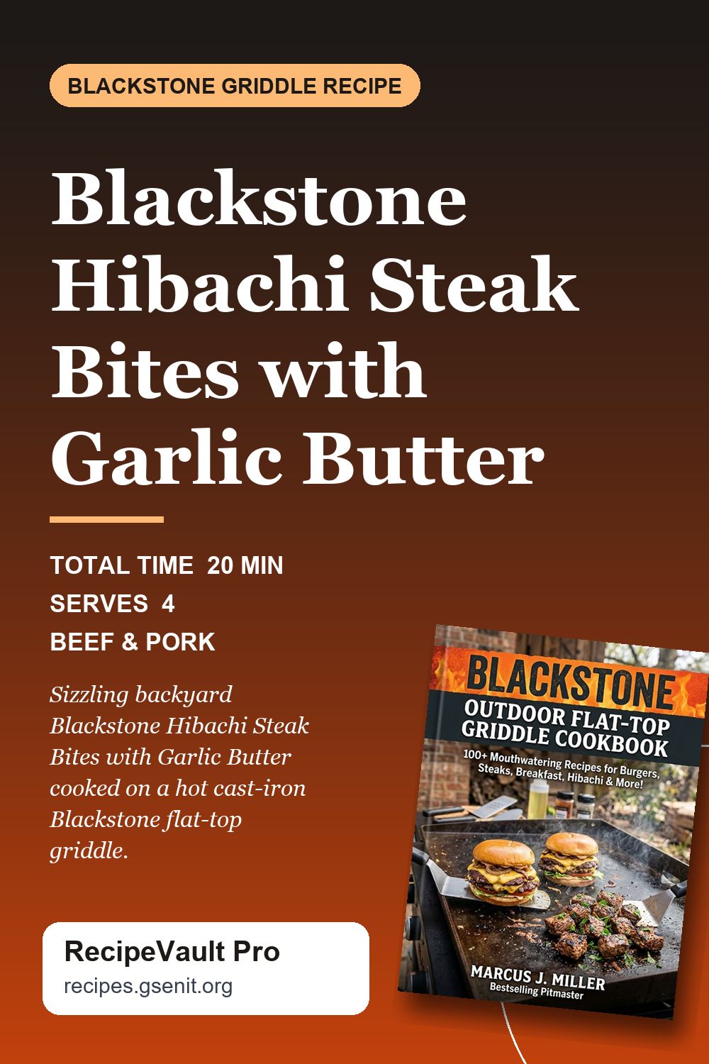Blackstone Hibachi Steak Bites with Garlic Butter
