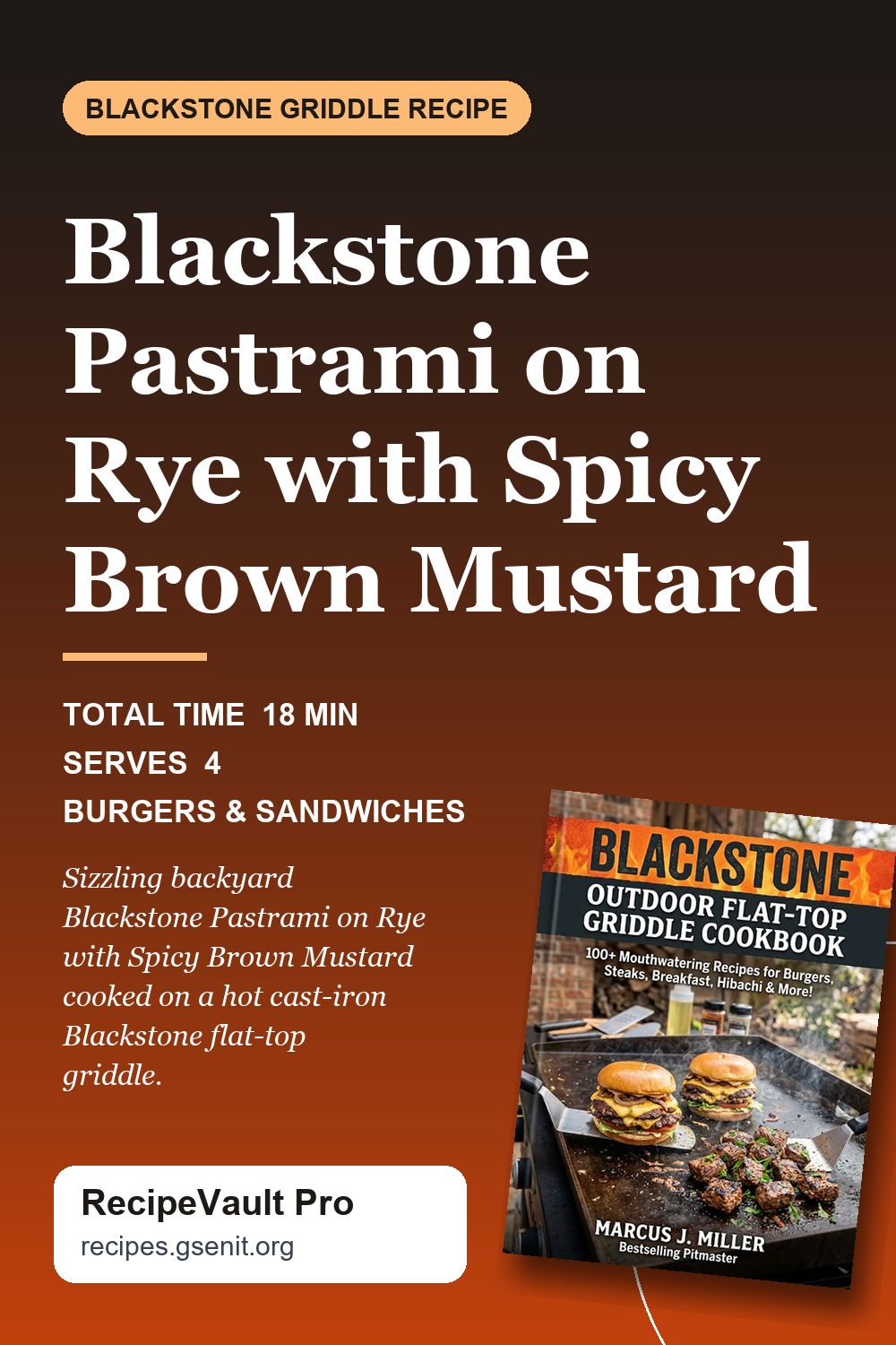 Blackstone Pastrami on Rye with Spicy Brown Mustard