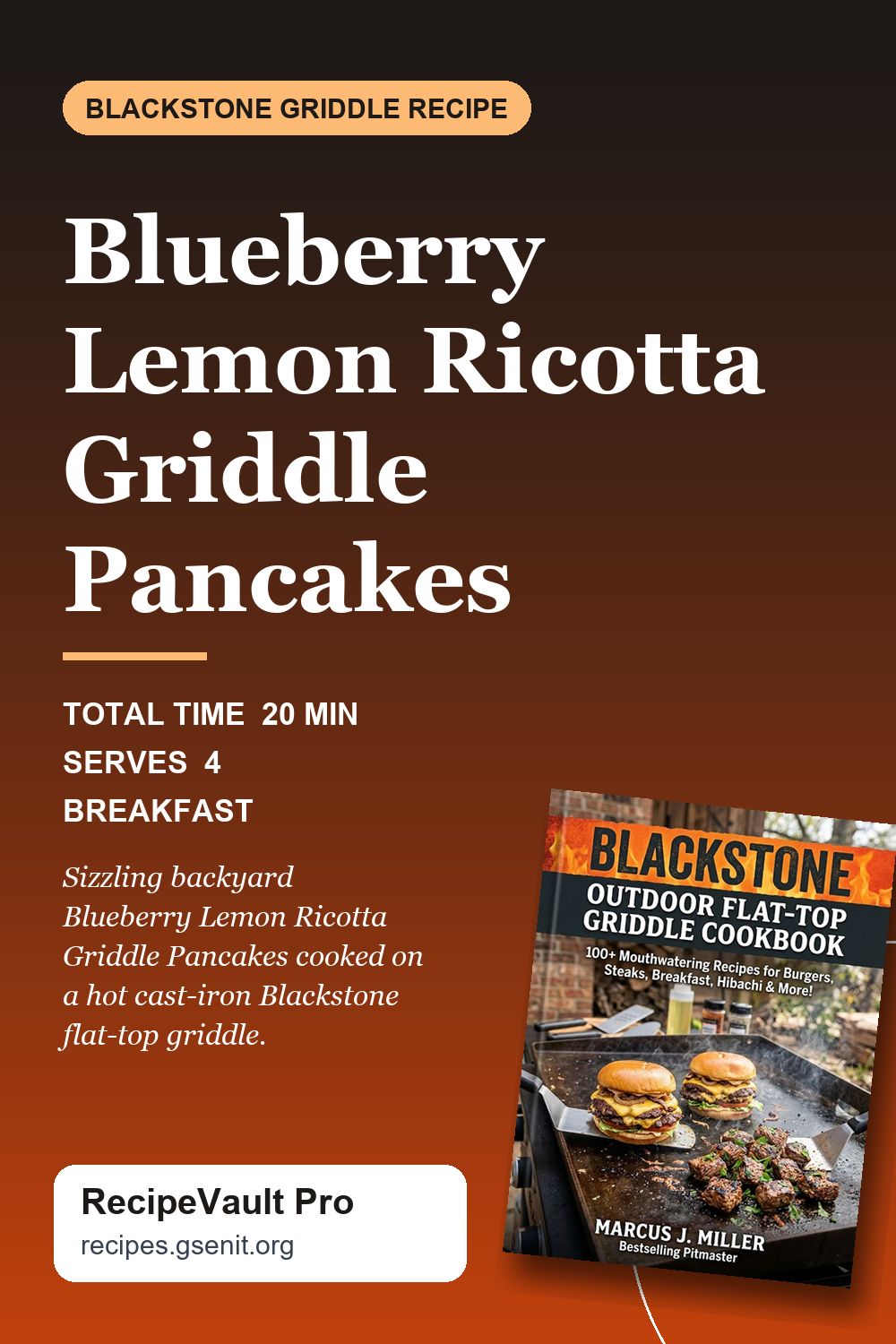 Blueberry Lemon Ricotta Griddle Pancakes