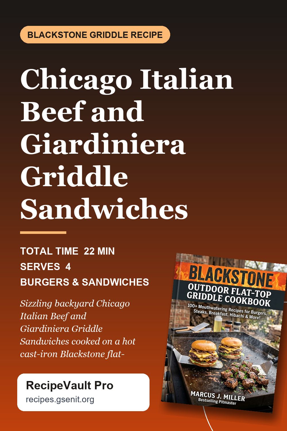 Chicago Italian Beef and Giardiniera Griddle Sandwiches
