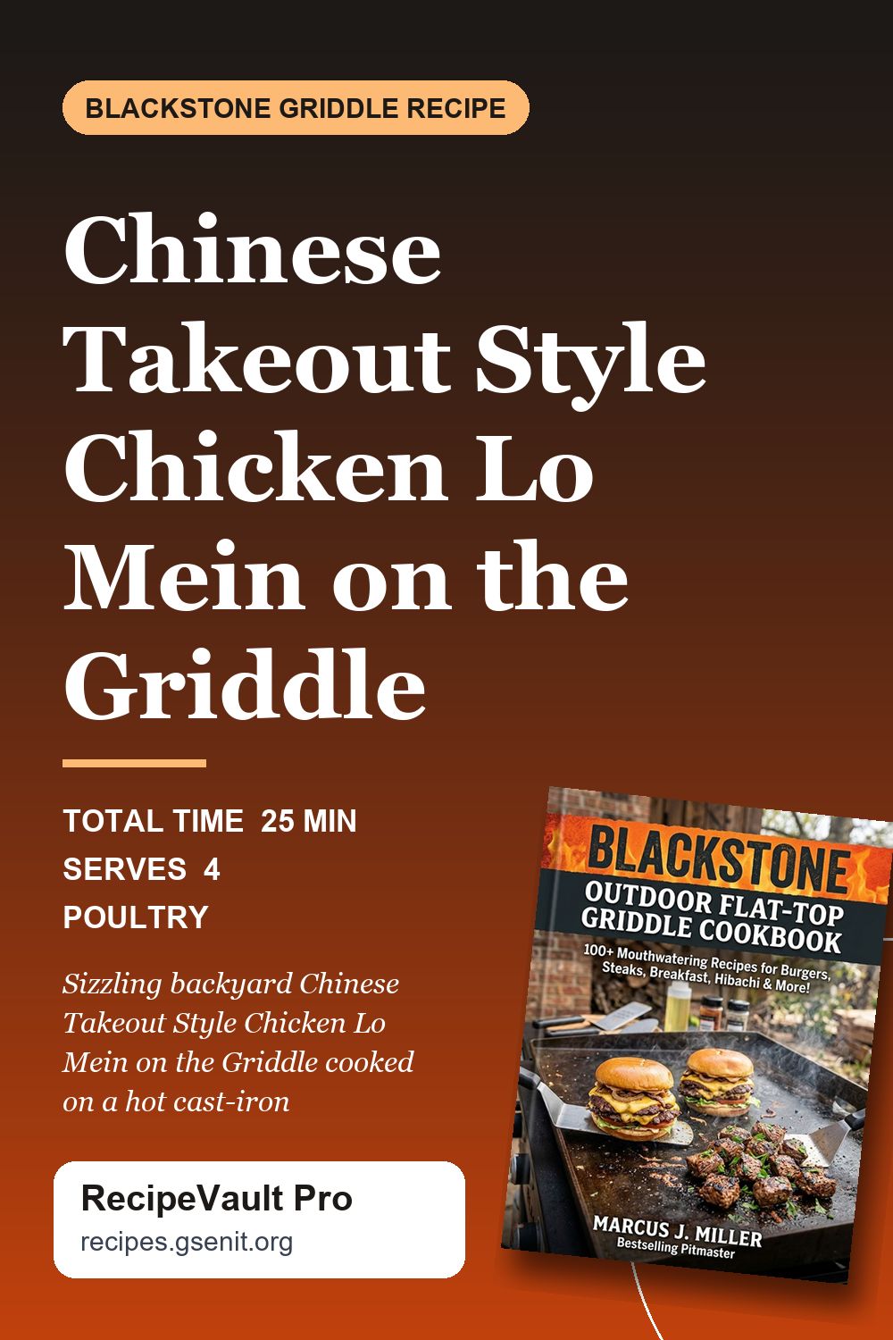 Chinese Takeout Style Chicken Lo Mein on the Griddle