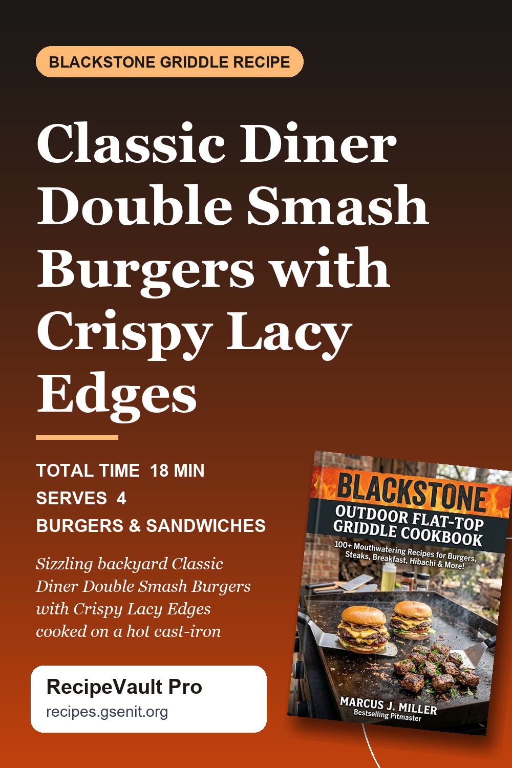 Classic Diner Double Smash Burgers with Crispy Lacy Edges