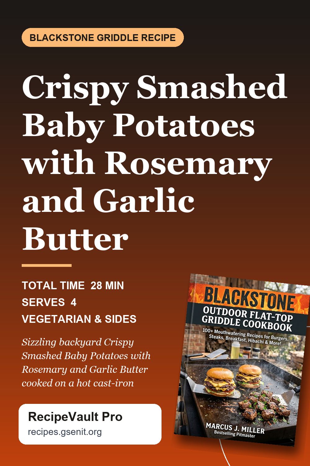 Crispy Smashed Baby Potatoes with Rosemary and Garlic Butter