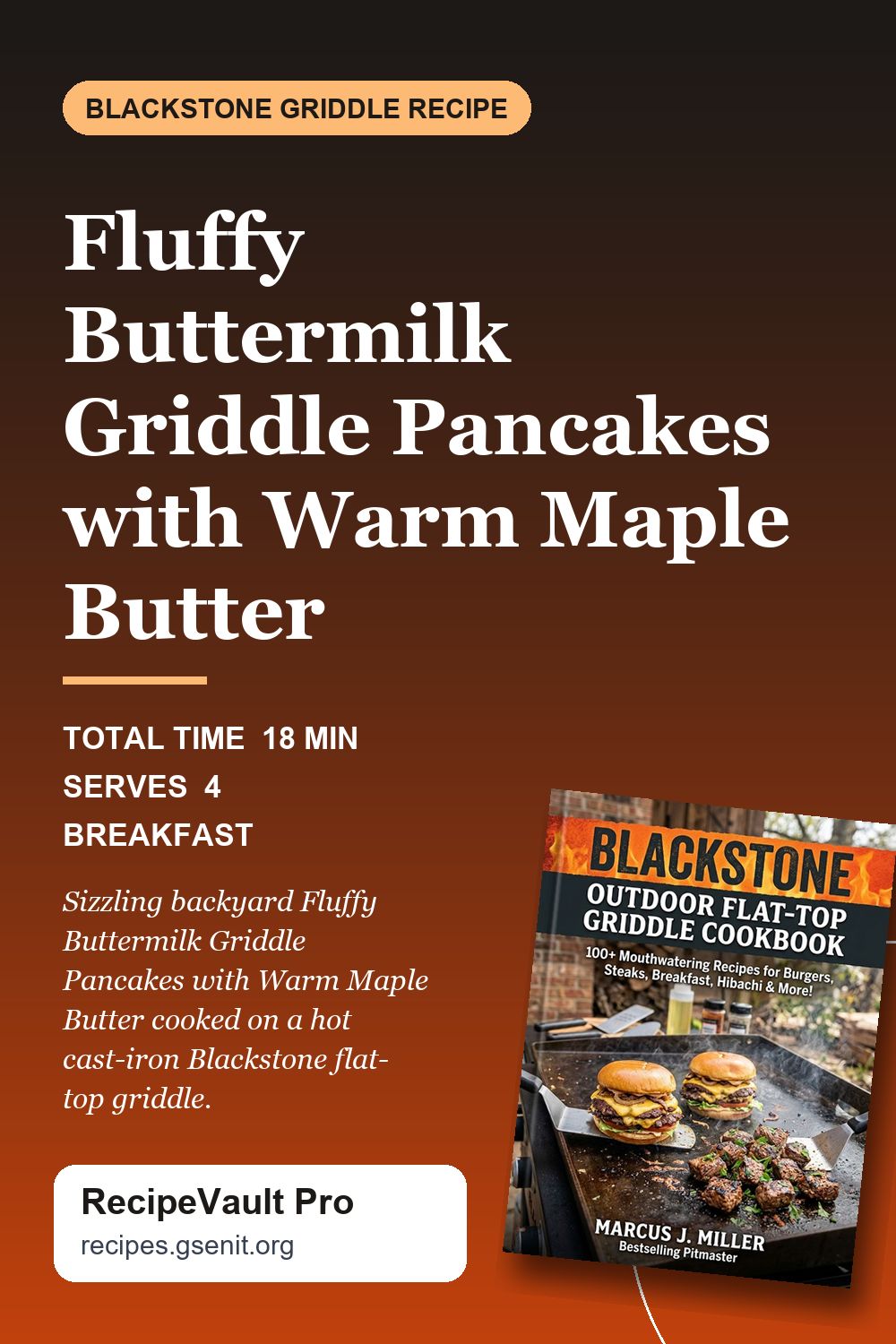Fluffy Buttermilk Griddle Pancakes with Warm Maple Butter