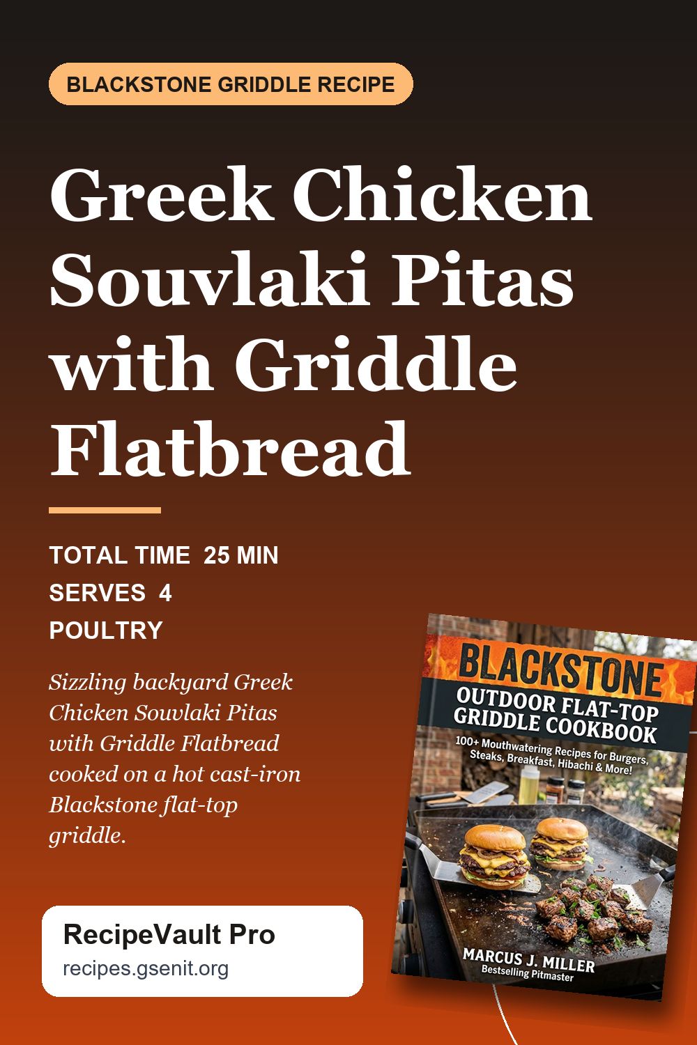 Greek Chicken Souvlaki Pitas with Griddle Flatbread