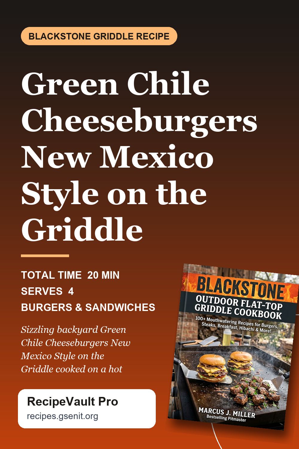 Green Chile Cheeseburgers New Mexico Style on the Griddle
