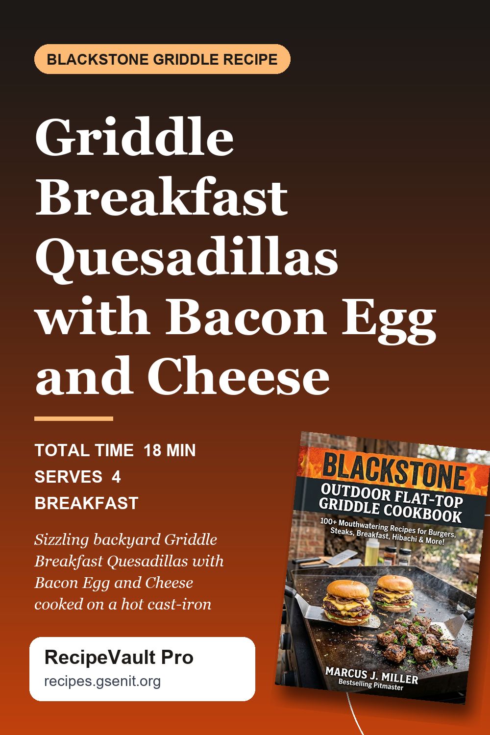 Griddle Breakfast Quesadillas with Bacon Egg and Cheese