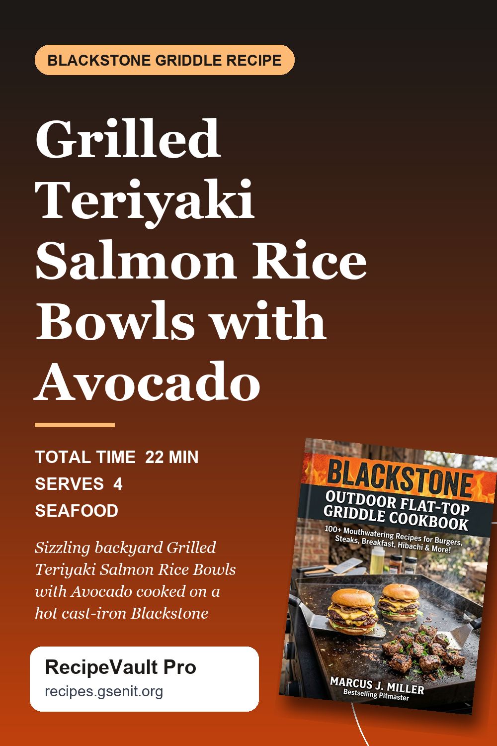 Grilled Teriyaki Salmon Rice Bowls with Avocado