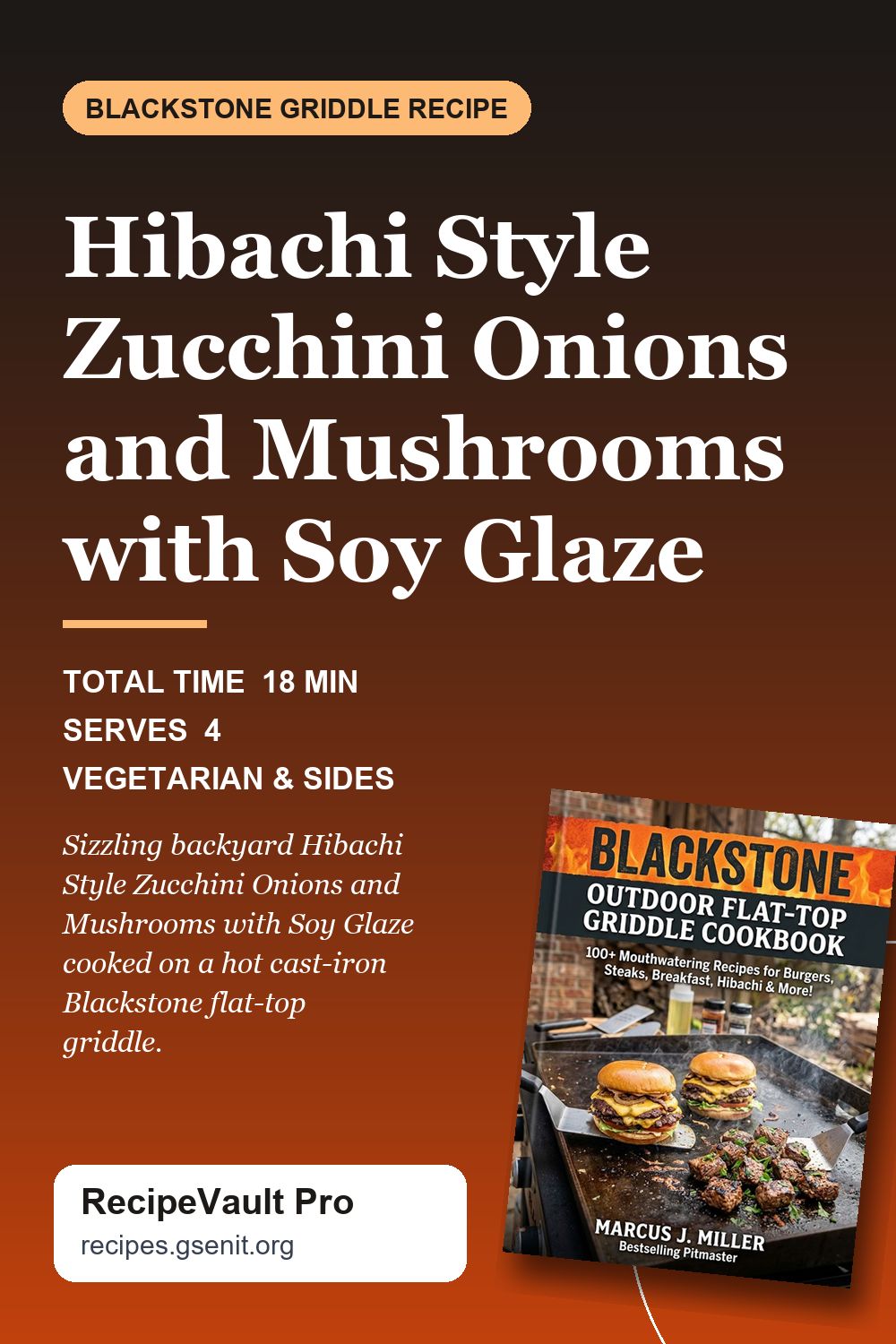 Hibachi Style Zucchini Onions and Mushrooms with Soy Glaze