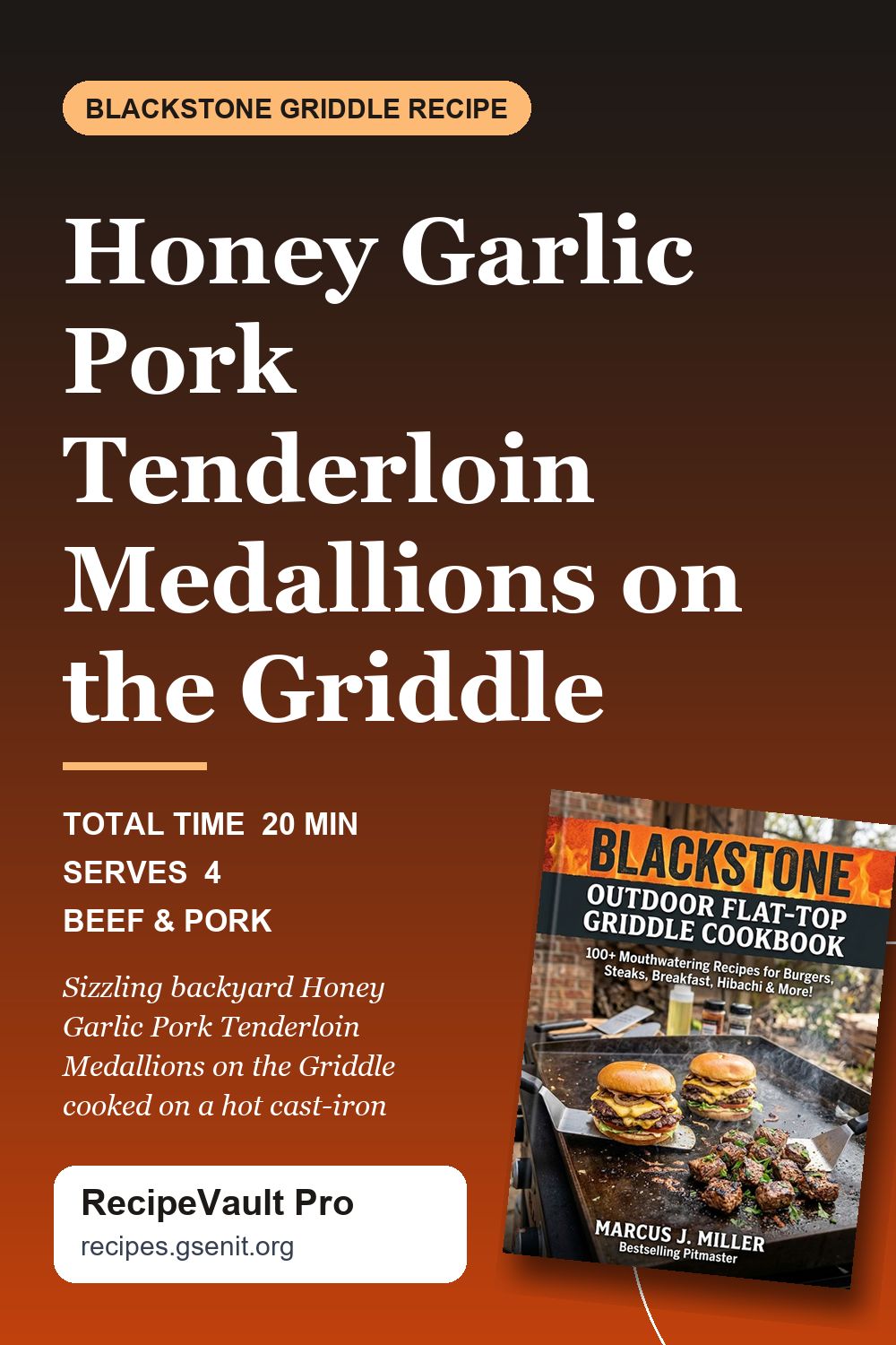 Honey Garlic Pork Tenderloin Medallions on the Griddle