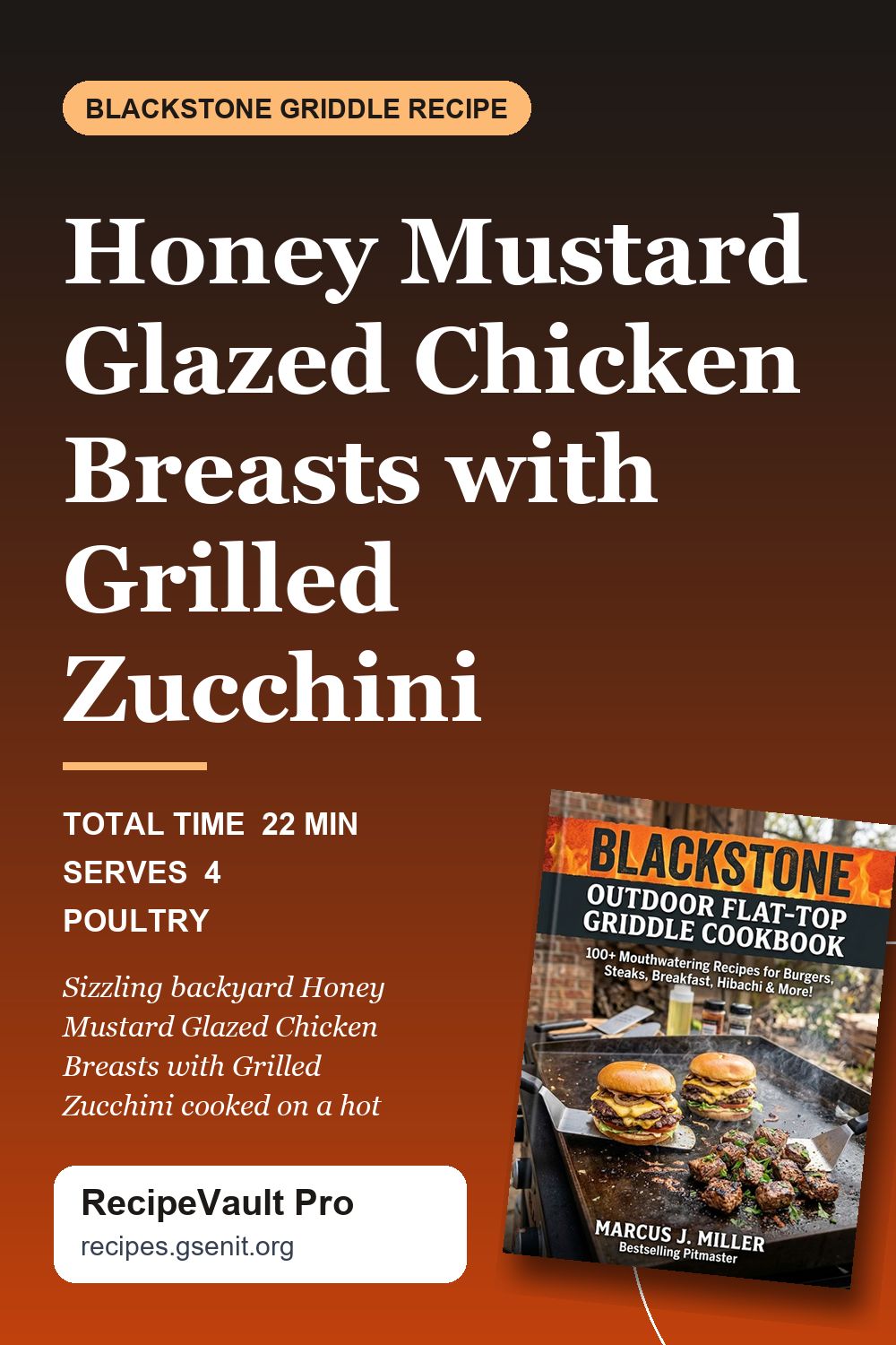 Honey Mustard Glazed Chicken Breasts with Grilled Zucchini