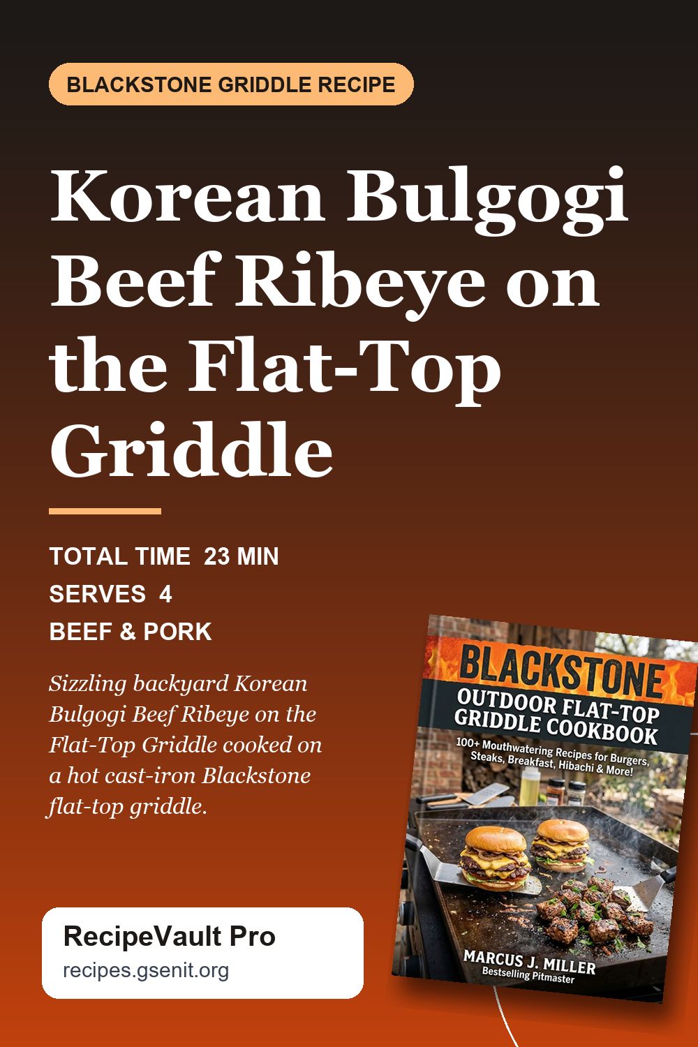 Korean Bulgogi Beef Ribeye on the Flat-Top Griddle