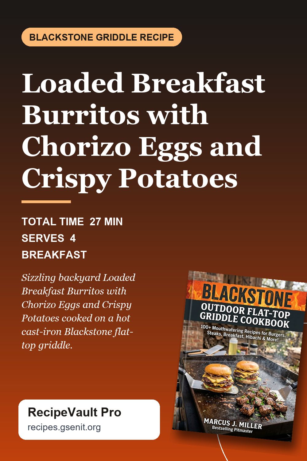 Loaded Breakfast Burritos with Chorizo Eggs and Crispy Potatoes