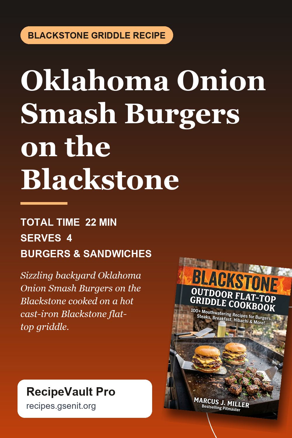 Oklahoma Onion Smash Burgers on the Blackstone