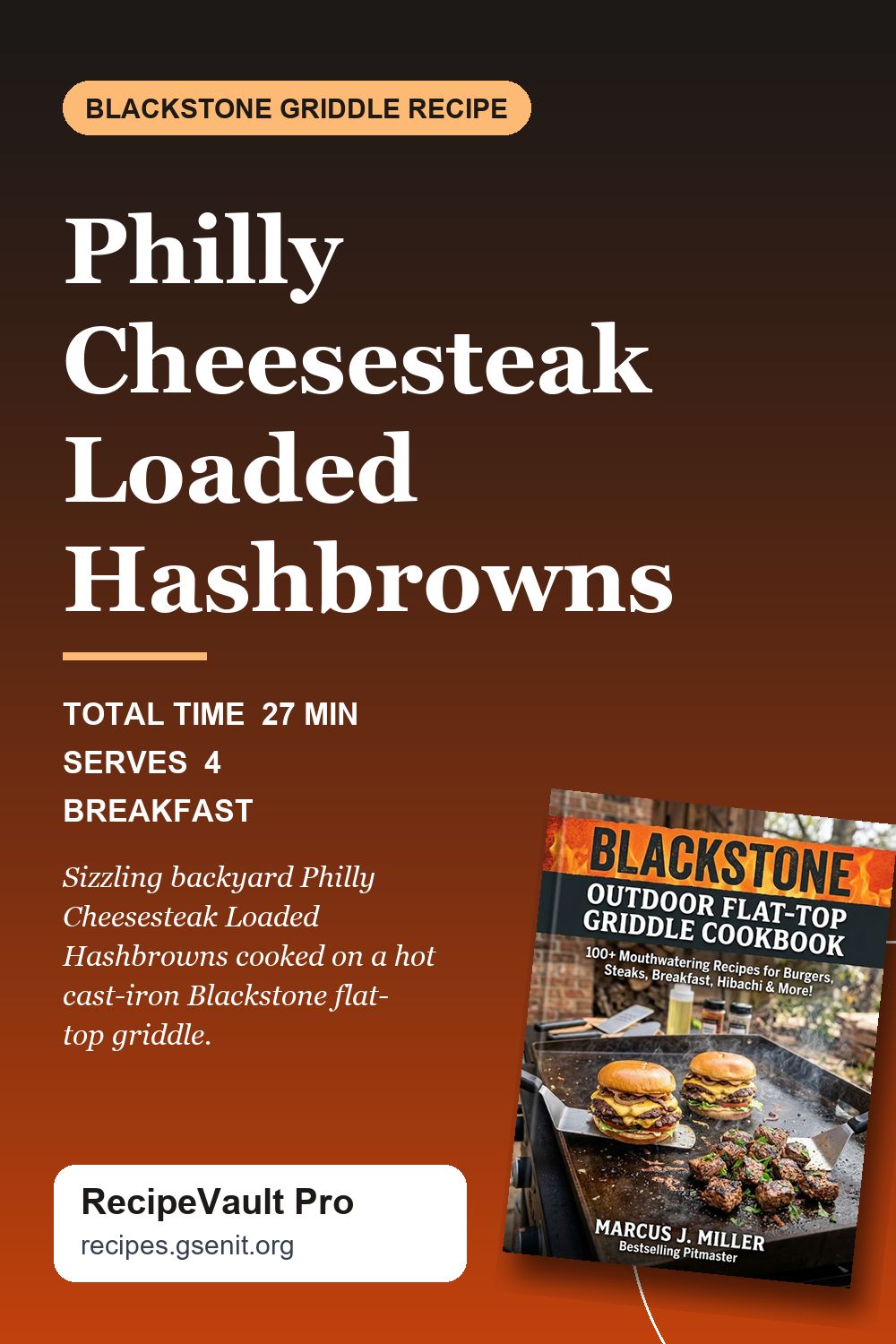 Philly Cheesesteak Loaded Hashbrowns