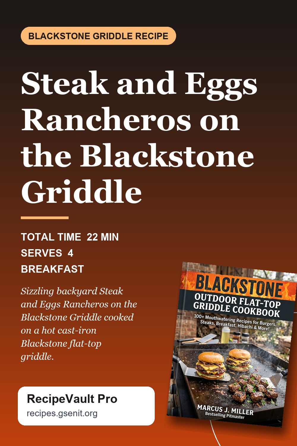 Steak and Eggs Rancheros on the Blackstone Griddle