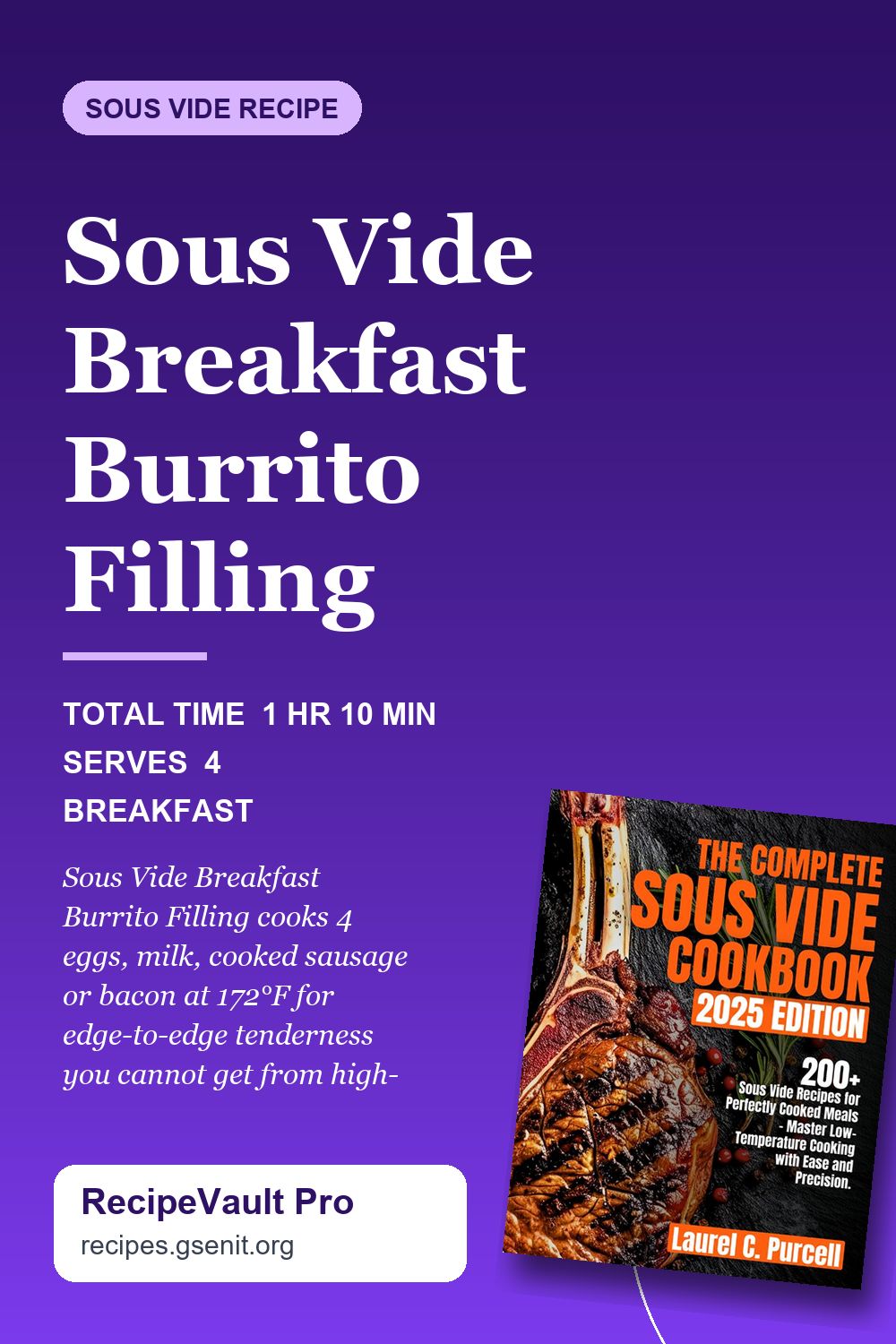 Sous Vide Breakfast Burrito Filling Pinterest Pin