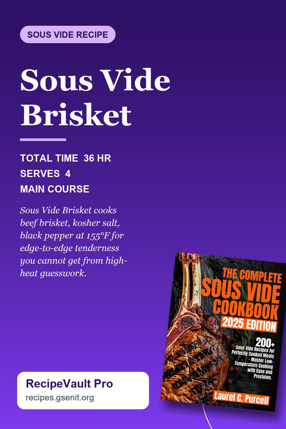 Sous Vide Brisket Pinterest Pin