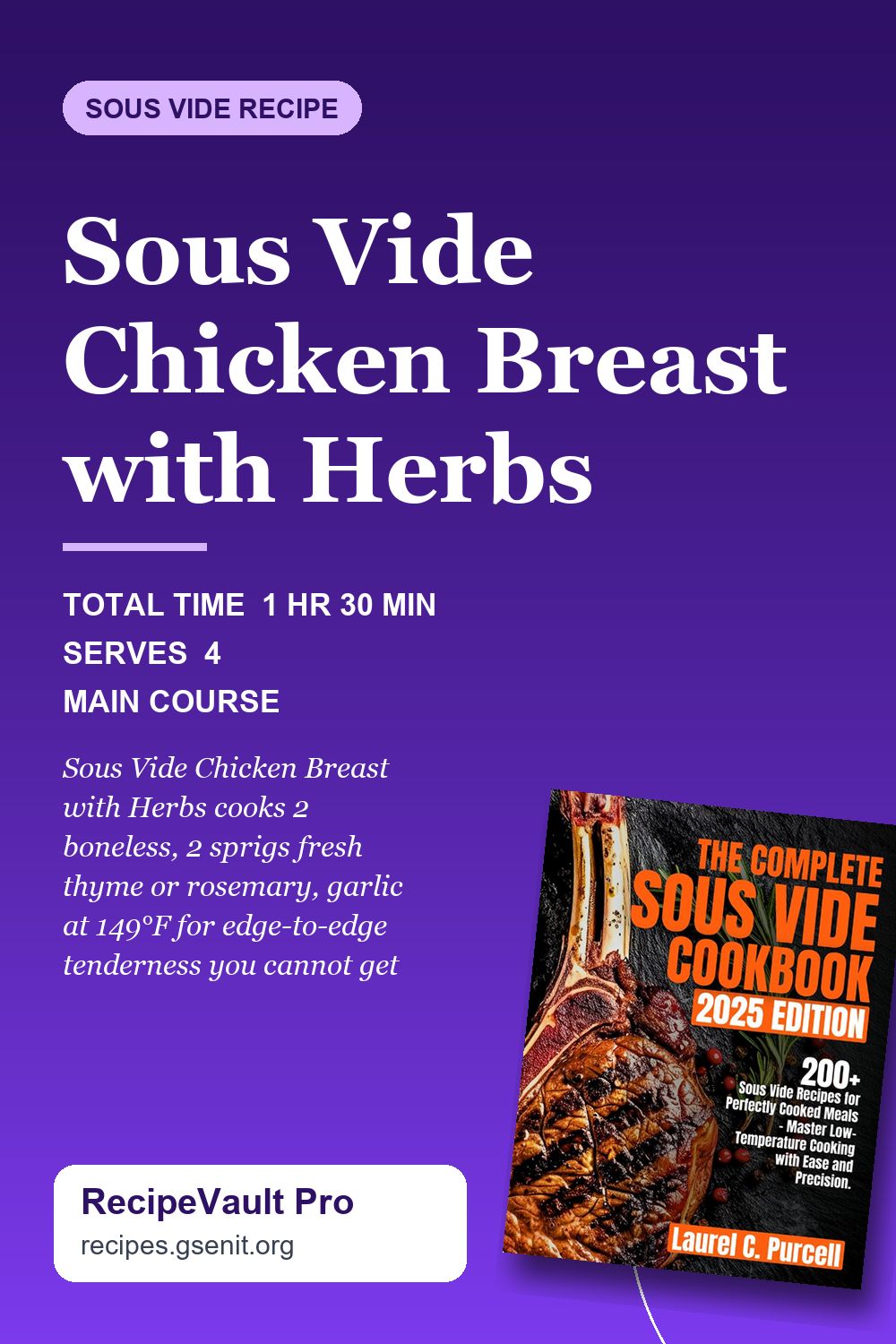 Sous Vide Chicken Breast with Herbs