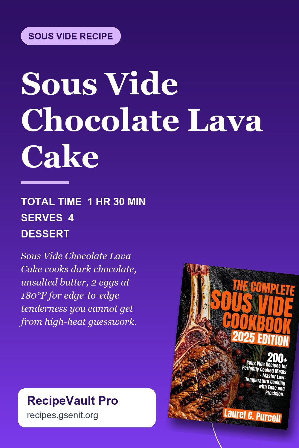 Sous Vide Chocolate Lava Cake