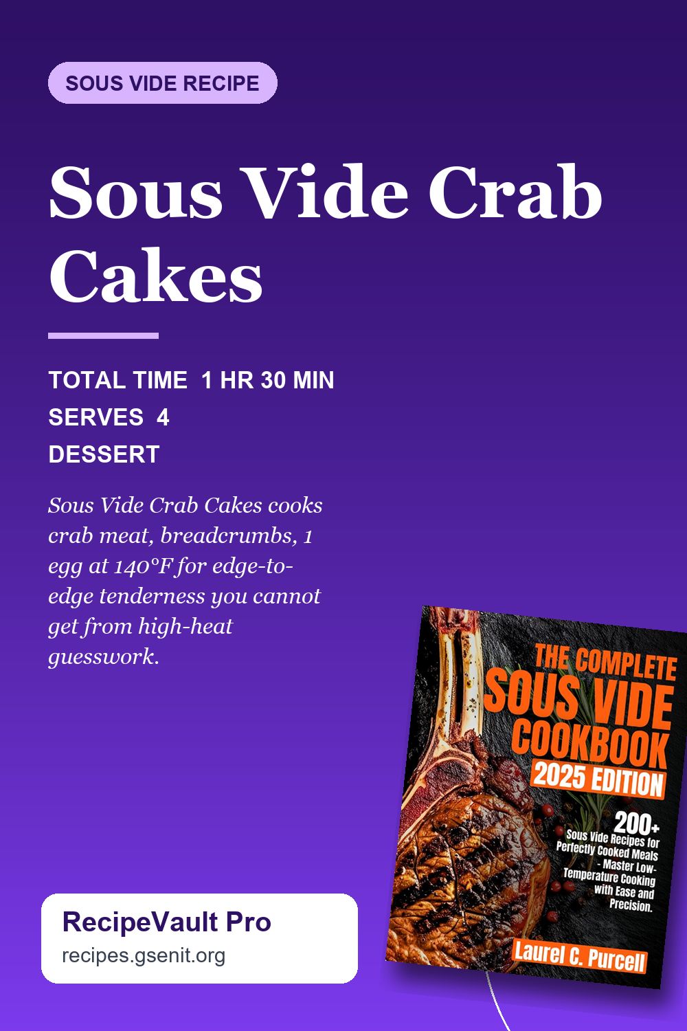 Sous Vide Crab Cakes