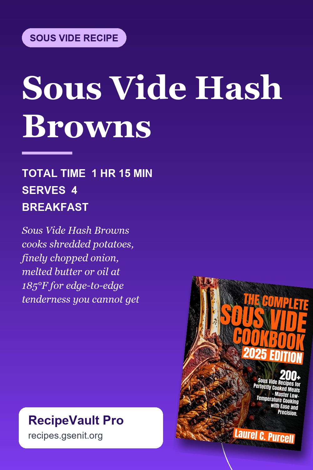 Sous Vide Hash Browns Pinterest Pin