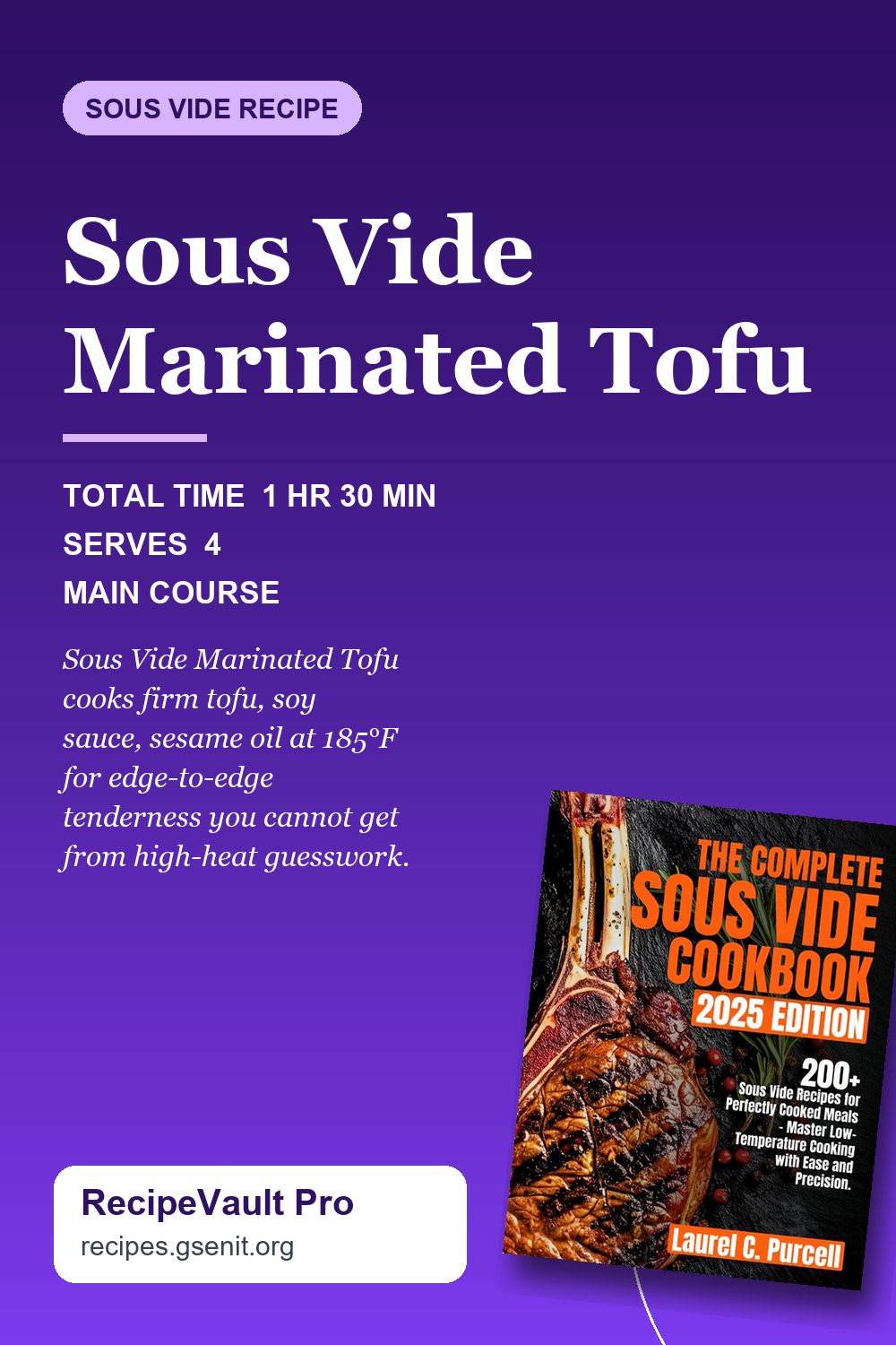 Sous Vide Marinated Tofu