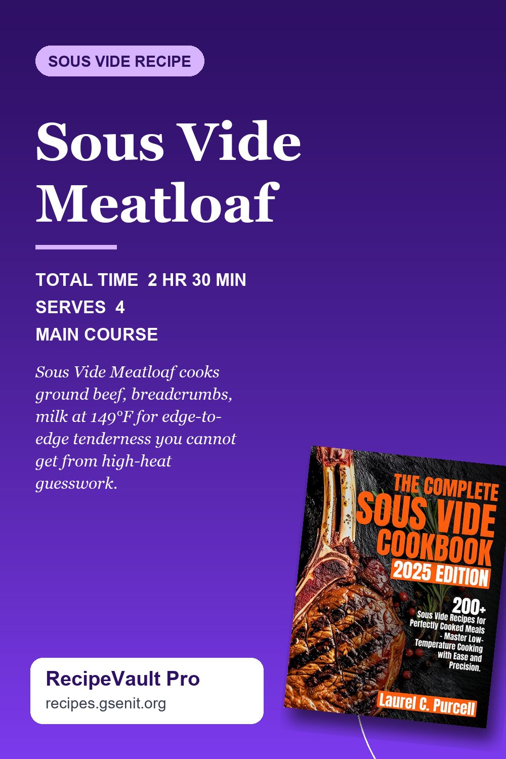 Sous Vide Meatloaf Pinterest Pin