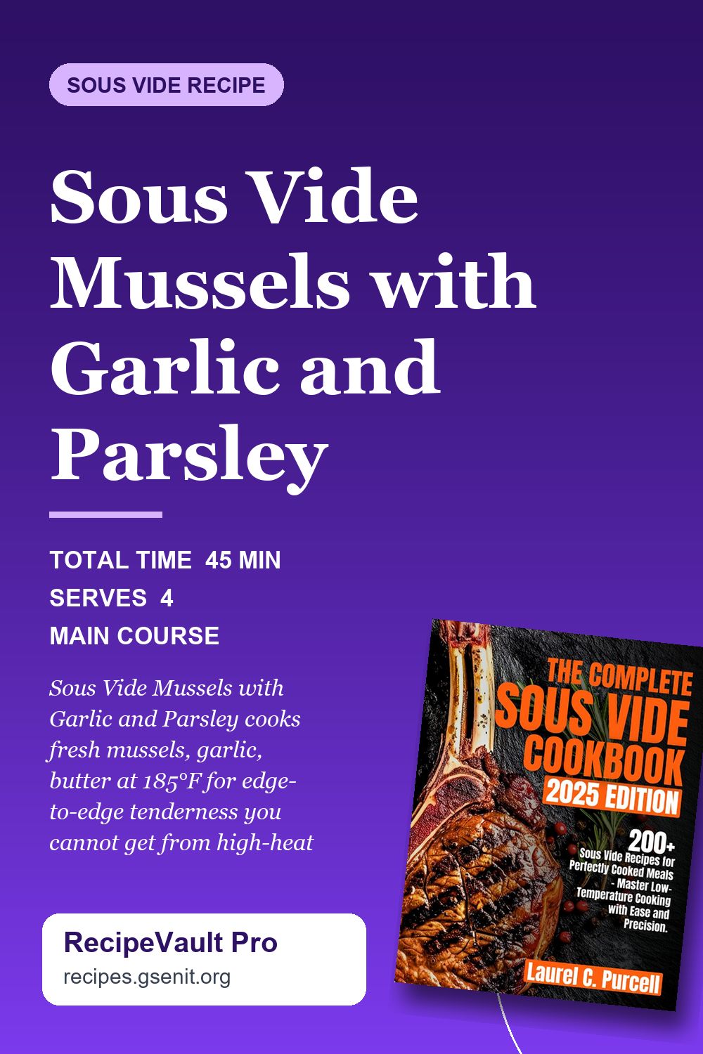 Sous Vide Mussels with Garlic and Parsley
