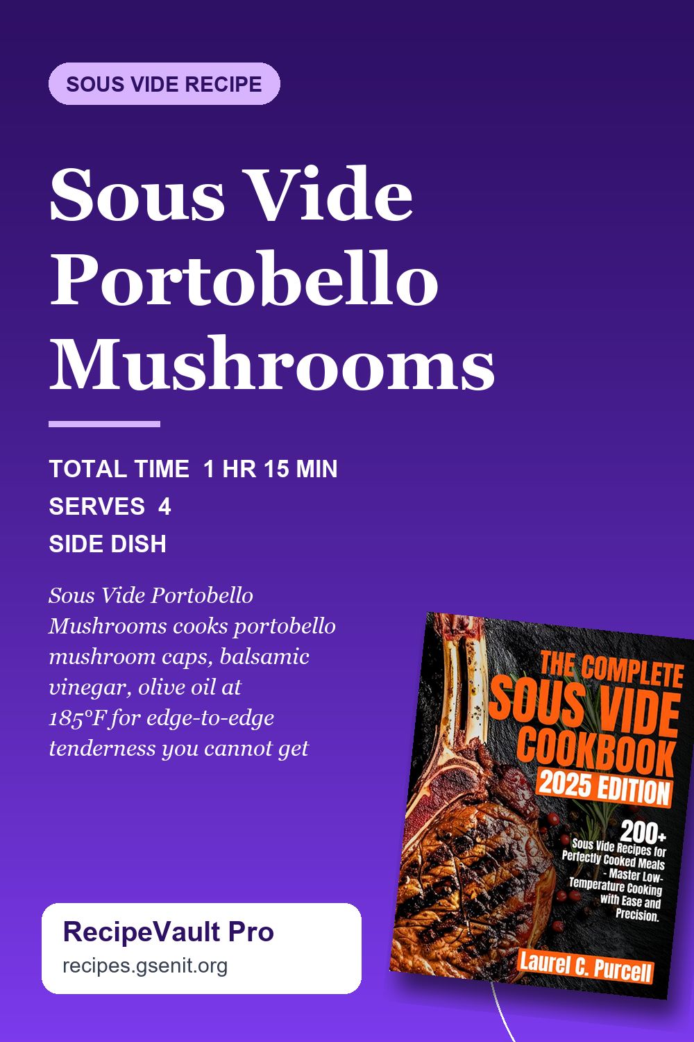 Sous Vide Portobello Mushrooms