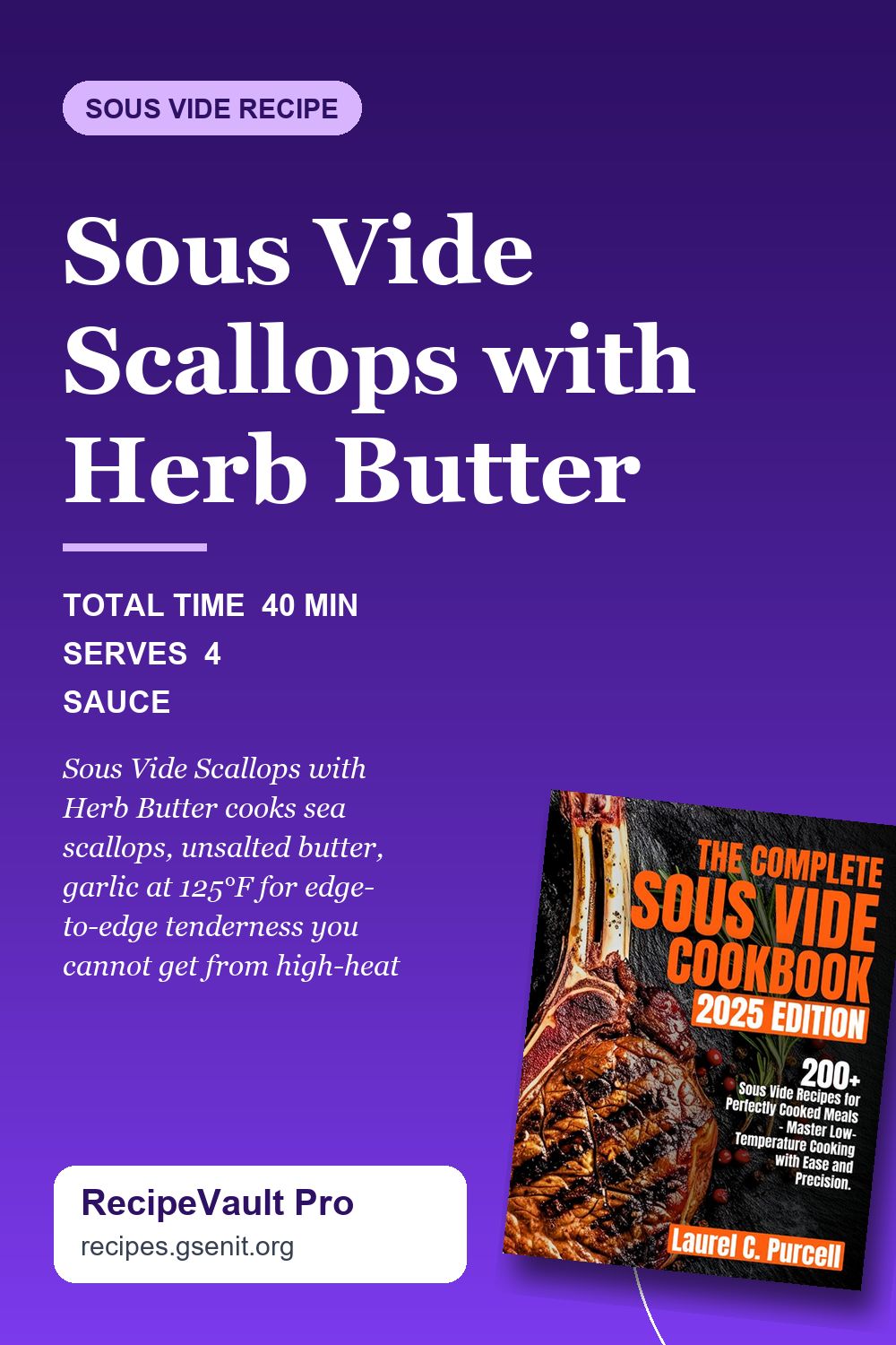 Sous Vide Scallops with Herb Butter