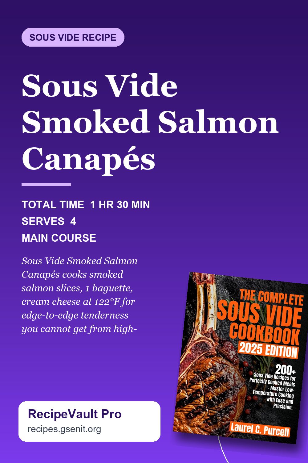 Sous Vide Smoked Salmon Canapés
