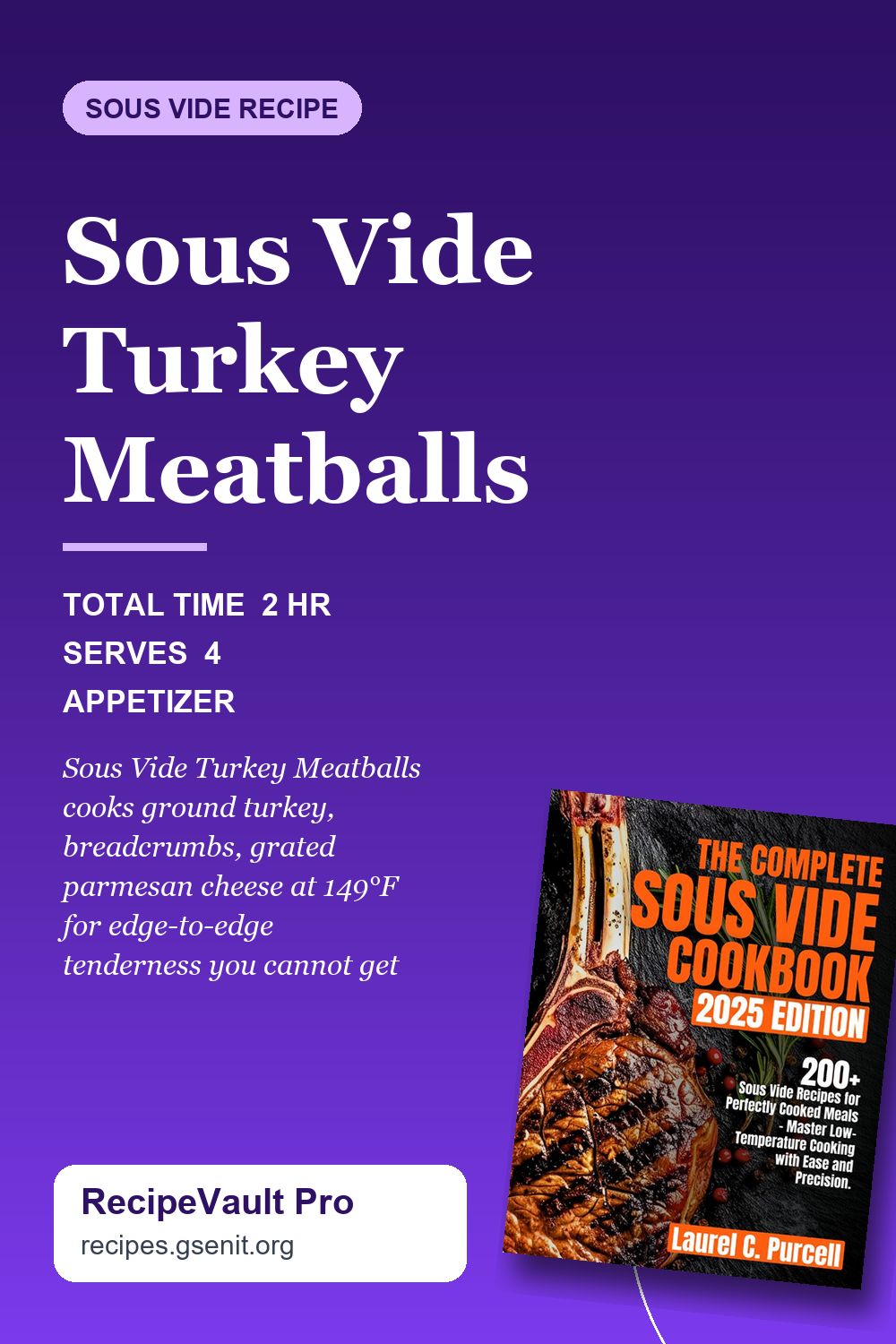 Sous Vide Turkey Meatballs