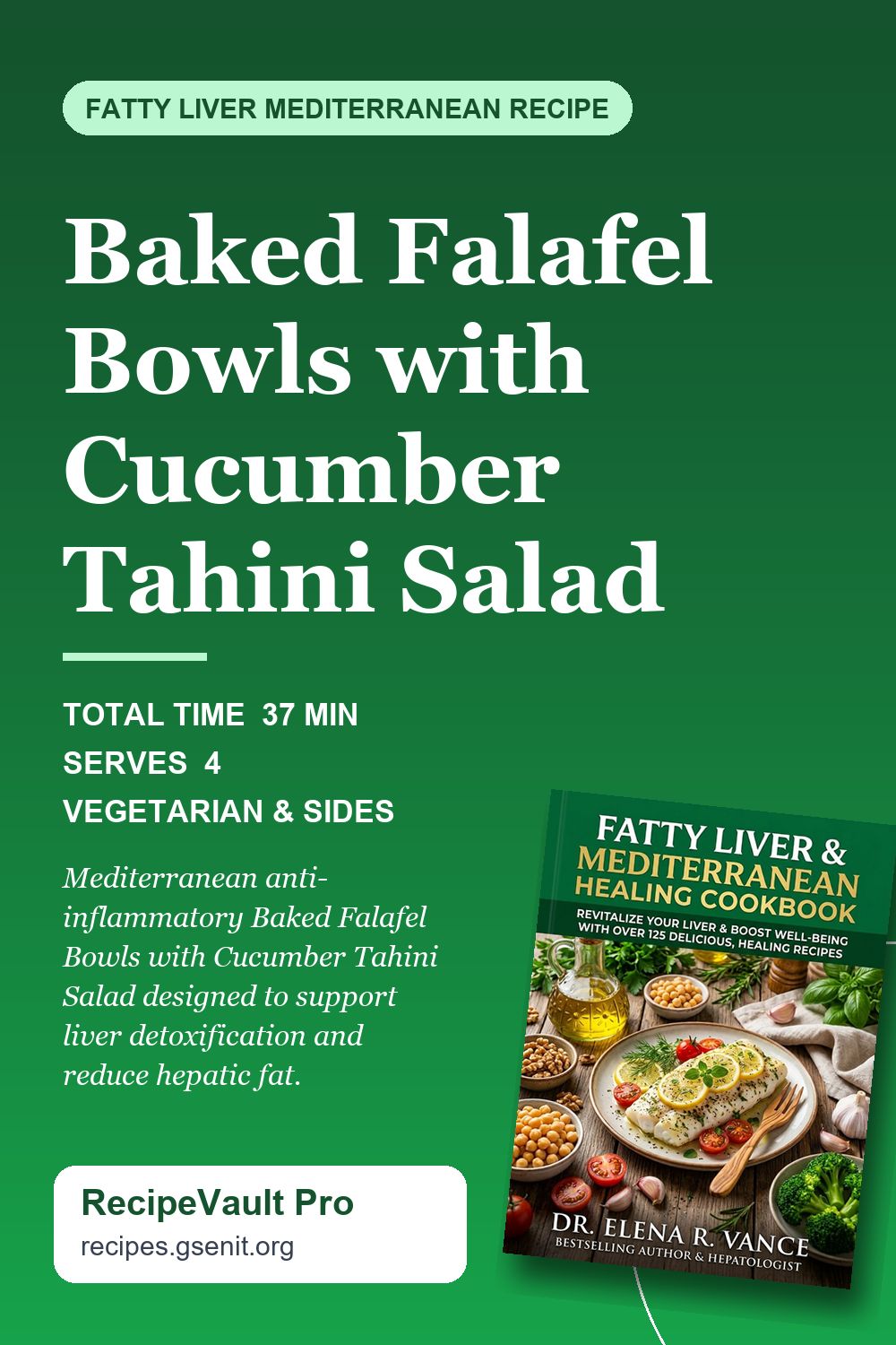 Baked Falafel Bowls with Cucumber Tahini Salad