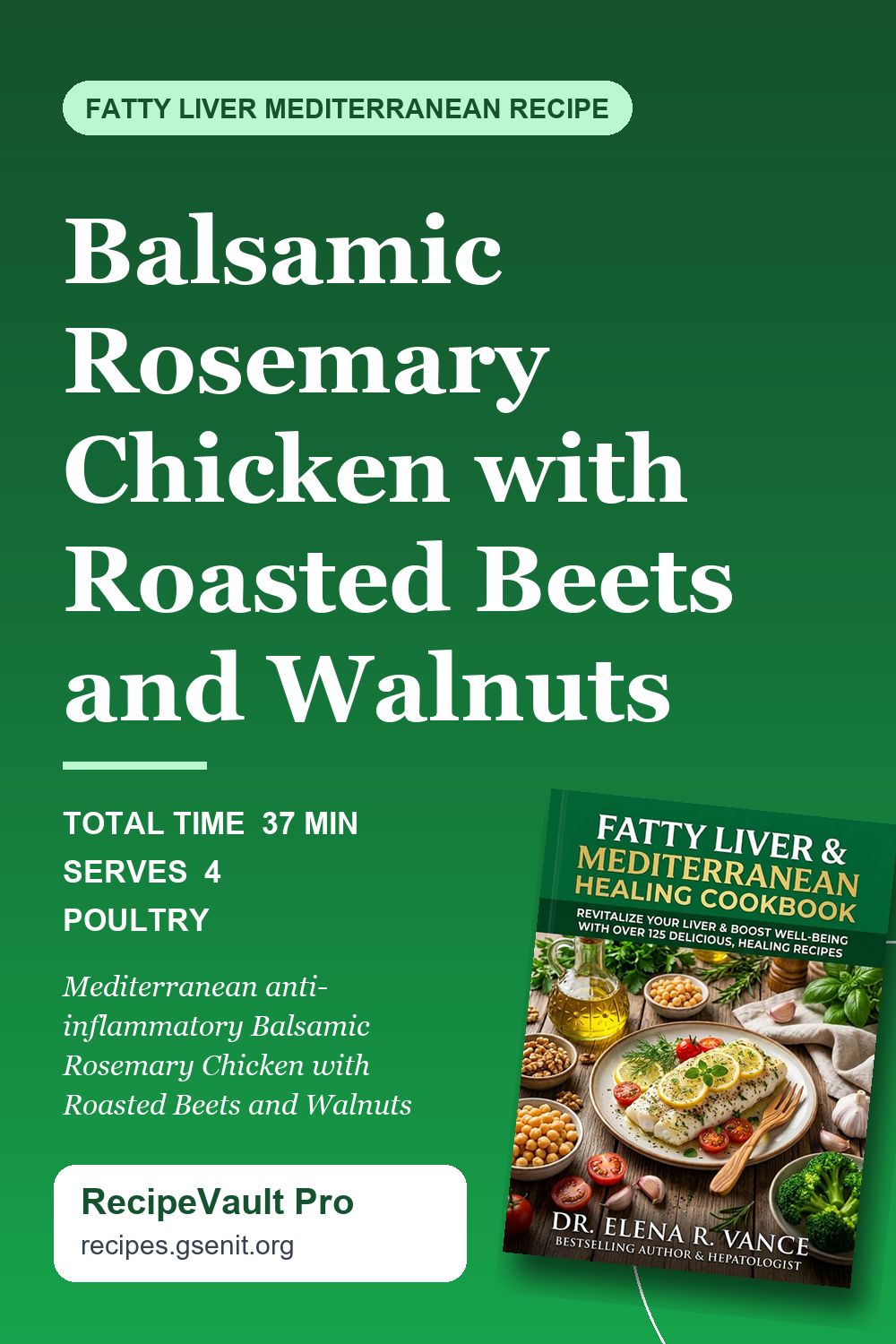 Balsamic Rosemary Chicken with Roasted Beets and Walnuts