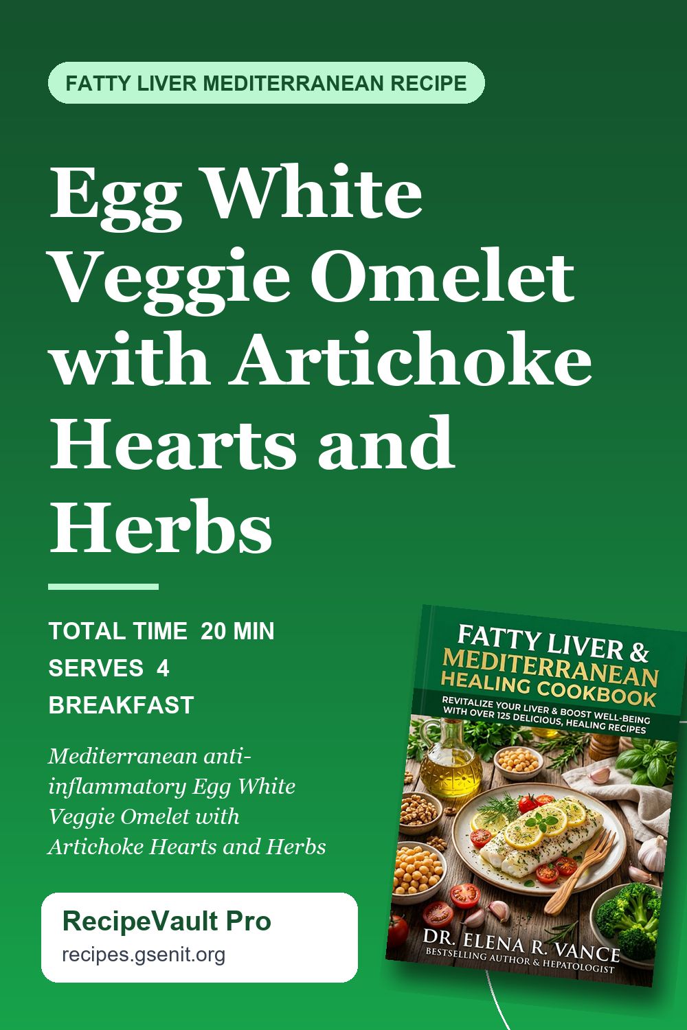 Egg White Veggie Omelet with Artichoke Hearts and Herbs