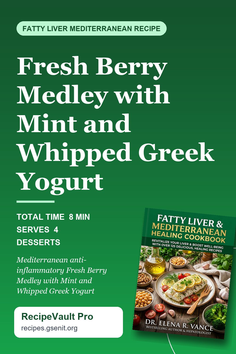 Fresh Berry Medley with Mint and Whipped Greek Yogurt