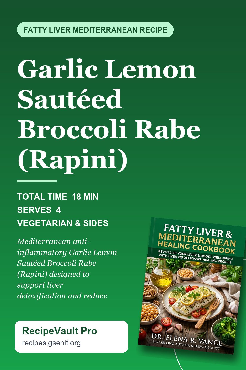 Garlic Lemon Sautéed Broccoli Rabe (Rapini)