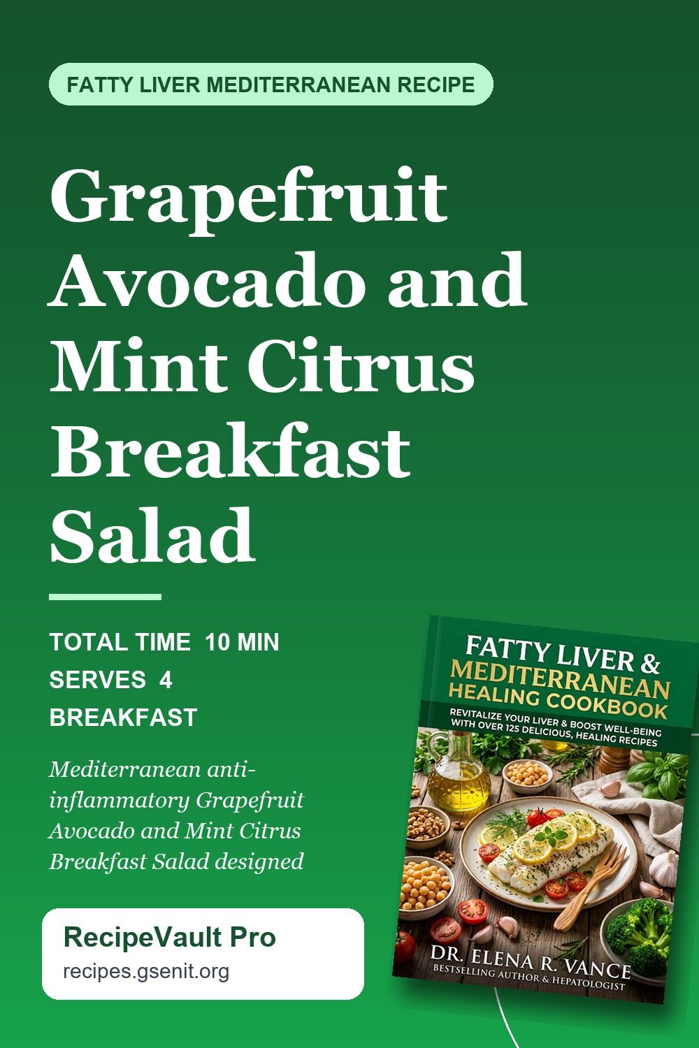 Grapefruit Avocado and Mint Citrus Breakfast Salad Pinterest Pin