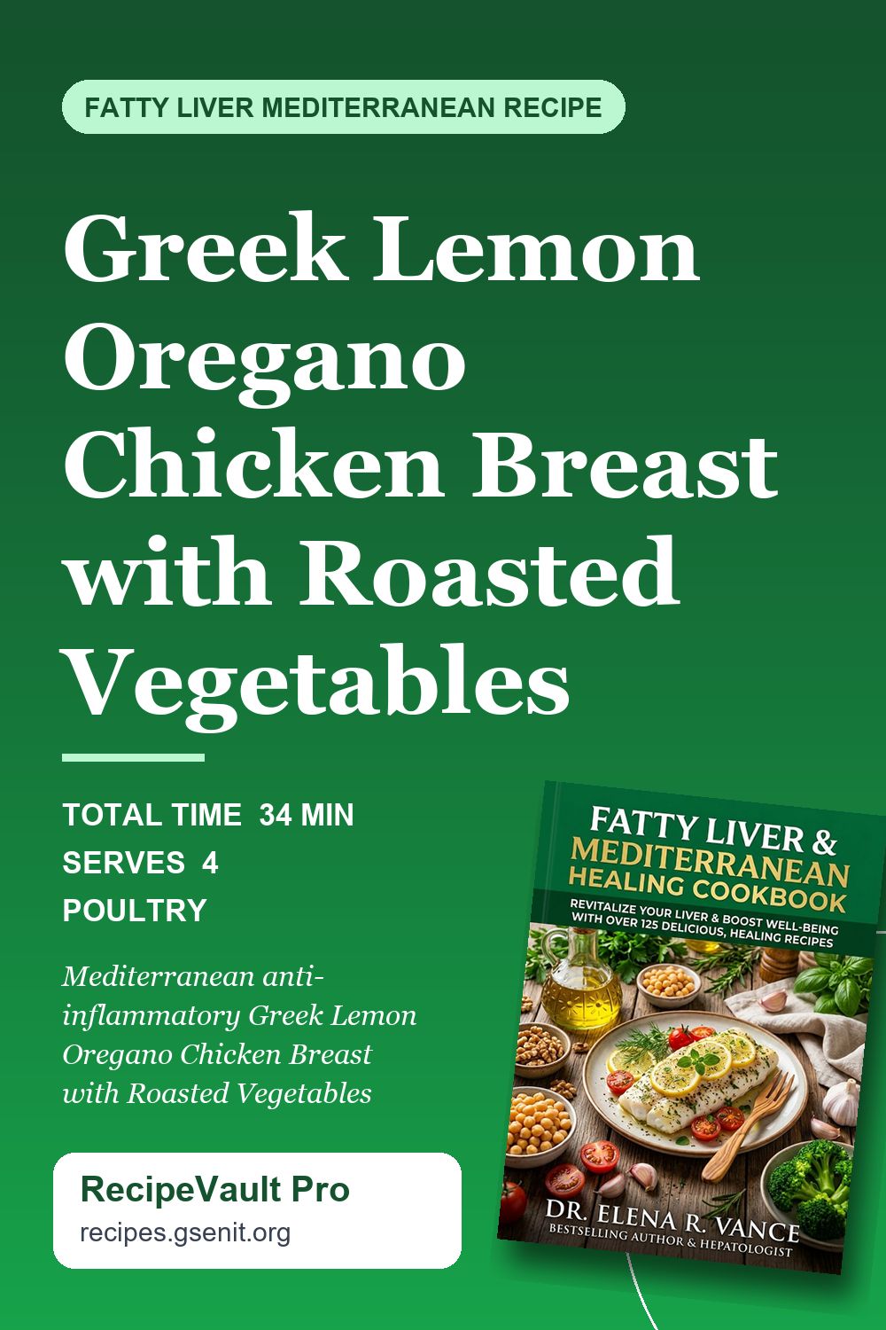 Greek Lemon Oregano Chicken Breast with Roasted Vegetables