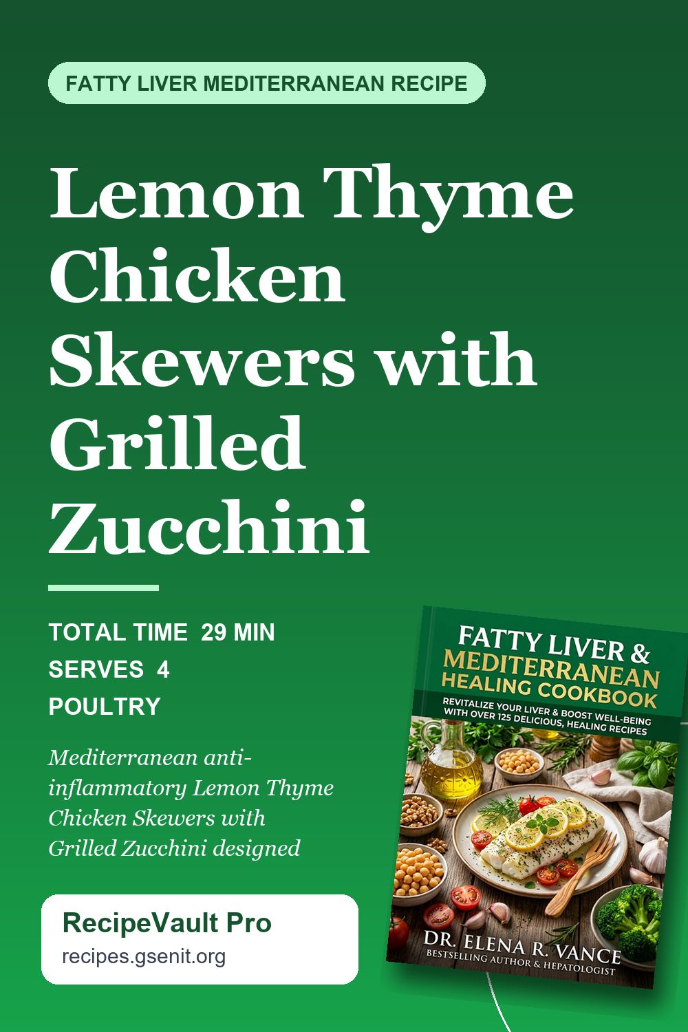 Lemon Thyme Chicken Skewers with Grilled Zucchini