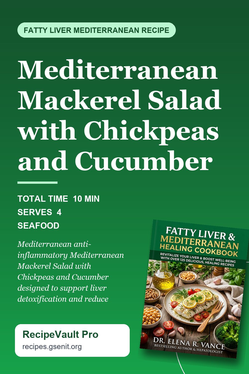 Mediterranean Mackerel Salad with Chickpeas and Cucumber