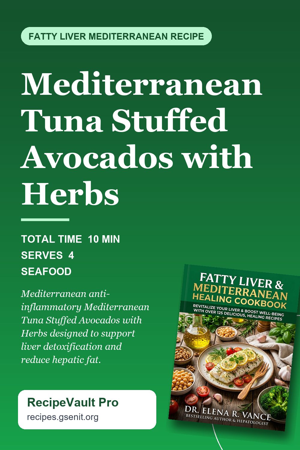 Mediterranean Tuna Stuffed Avocados with Herbs