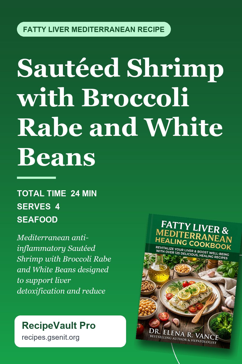 Sautéed Shrimp with Broccoli Rabe and White Beans