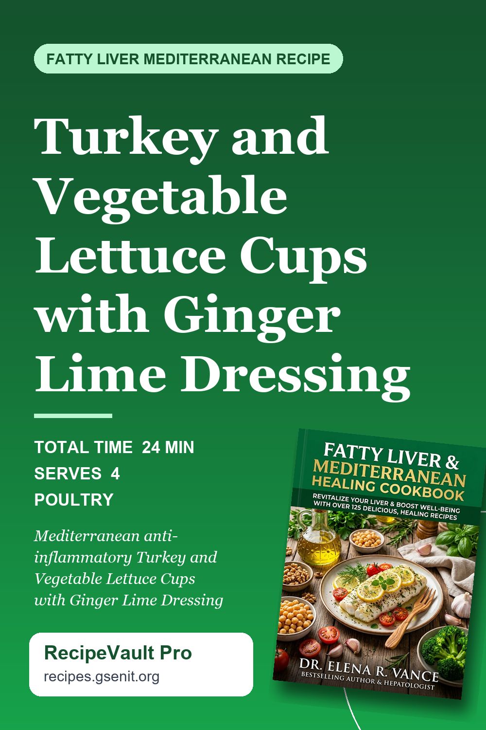 Turkey and Vegetable Lettuce Cups with Ginger Lime Dressing