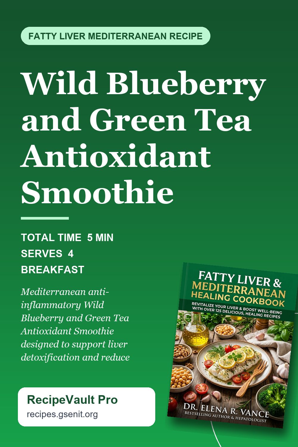 Wild Blueberry and Green Tea Antioxidant Smoothie