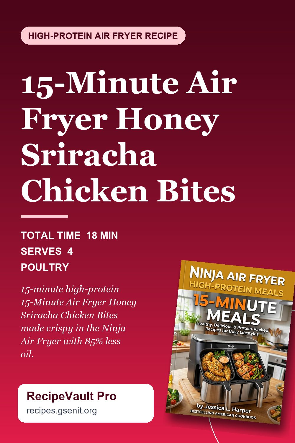 15-Minute Air Fryer Honey Sriracha Chicken Bites